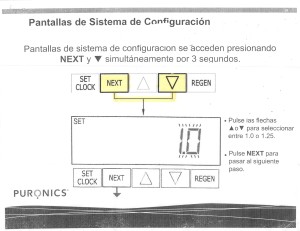 Pantallas de Sistema de configuracion (Pagina 1)