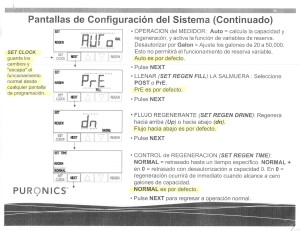 Pantallas de Sistema de configuracion (Pagina 3)
